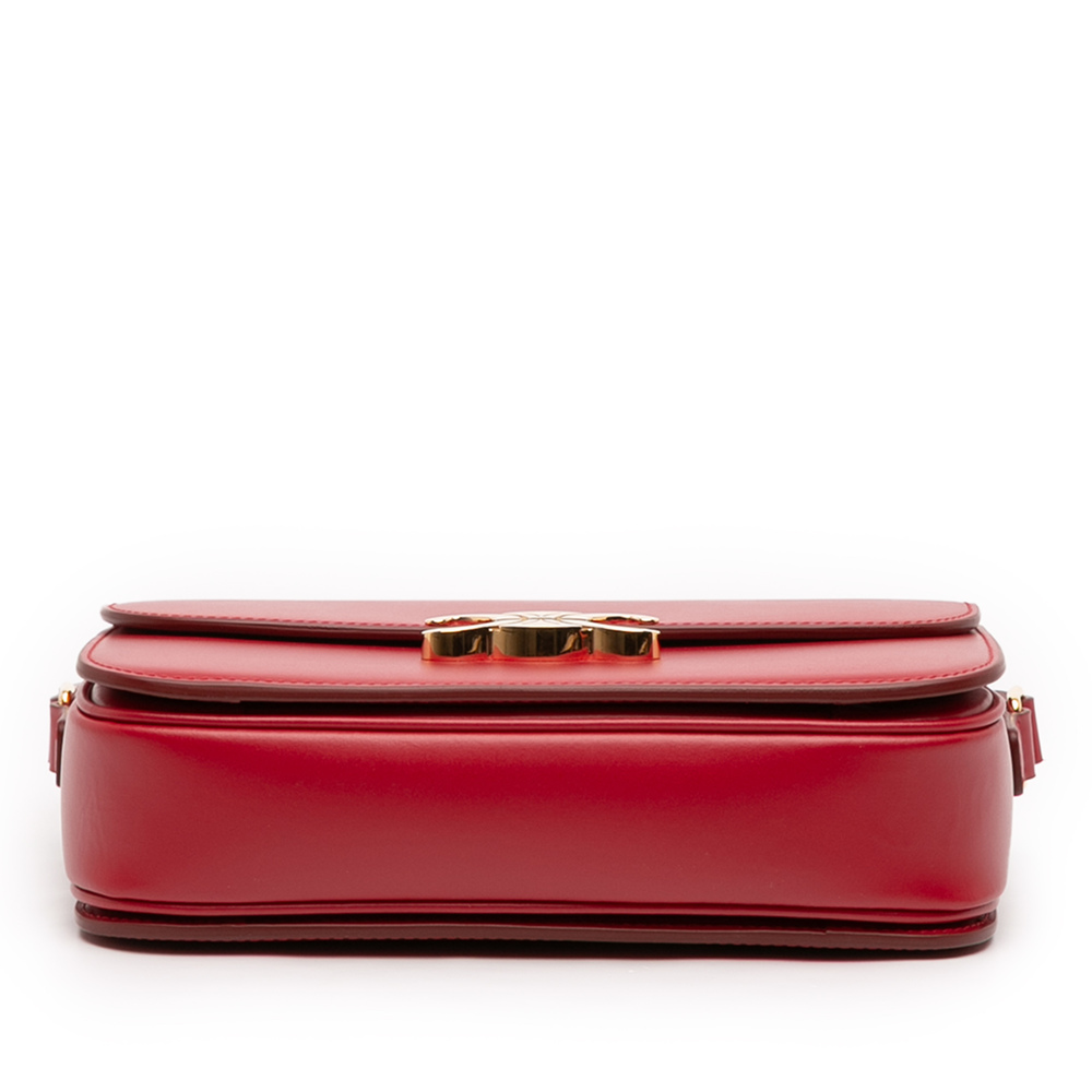 Pre-Loved Celine Classique Shiny Calfskin Triomphe Crossbody - Picture 3 of 11